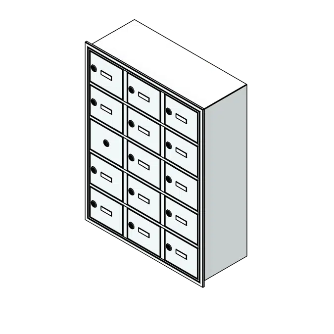 Recessed Cell Phone Aluminum Locker