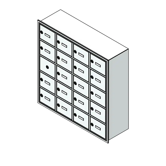 Recessed Cell Phone Aluminum Locker