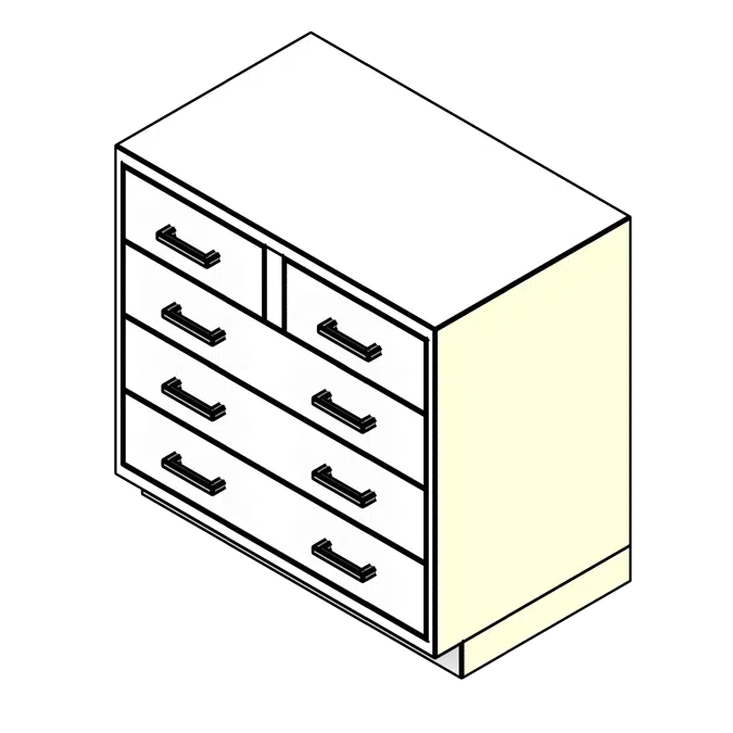 Drawers Steel Lab Base Cabinet