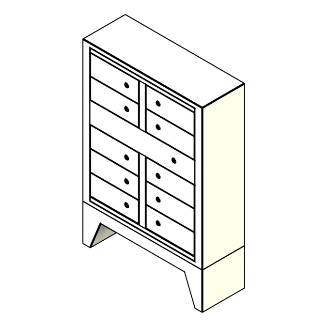 Freestanding Gun Metal Locker