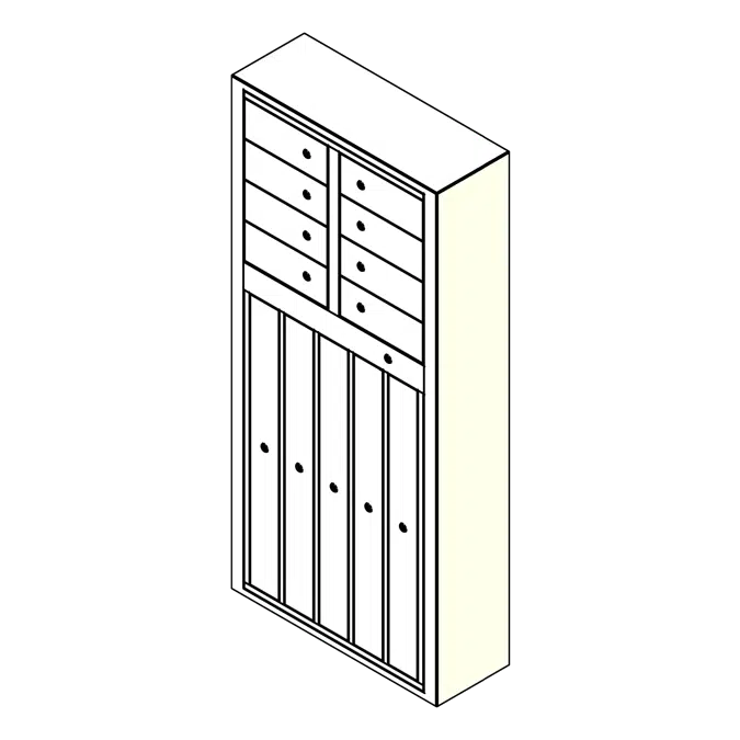 Freestanding Gun Metal Locker