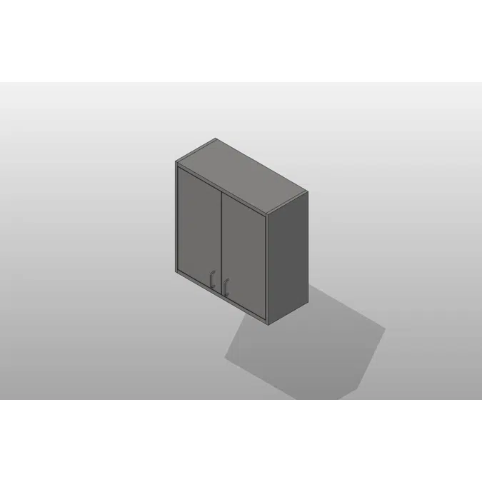 2 Door Stainless Steel Wall Cabinet