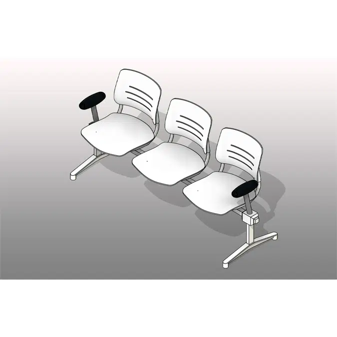 Lounge Armrests Polypropylene Seating