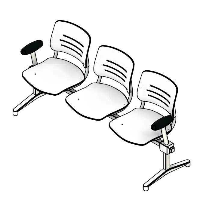 Lounge Armrests Polypropylene Seating