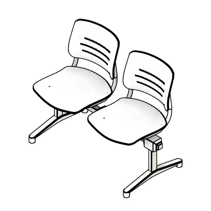 Lounge Armrests Polypropylene Seating