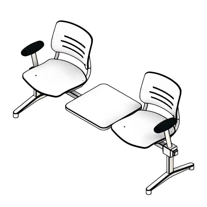 Lounge Armrests Polypropylene Seating