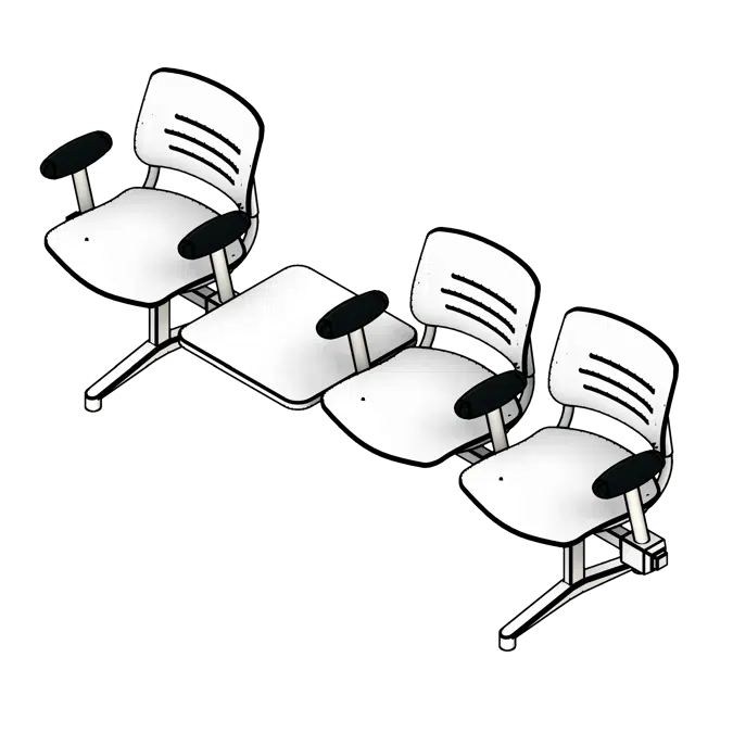 Lounge Armrests Polypropylene Seating