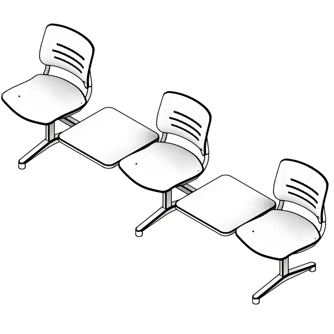 Lounge Armrests Polypropylene Seating