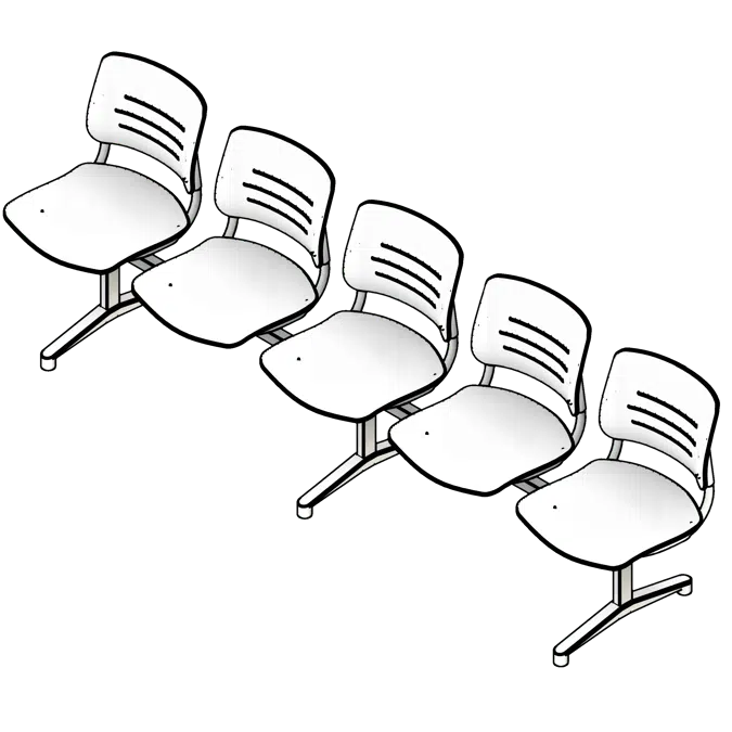 Lounge Armrests Polypropylene Seating