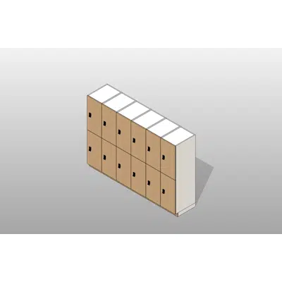 Image for 2 Tier - 18"W x 24"D Column Laminate Day Lockers