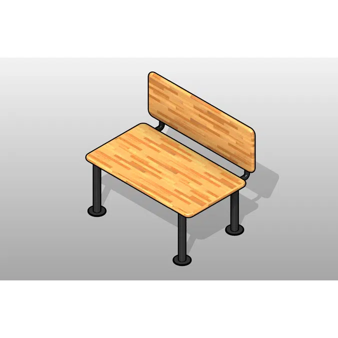 Freestanding ADA Locker Bench