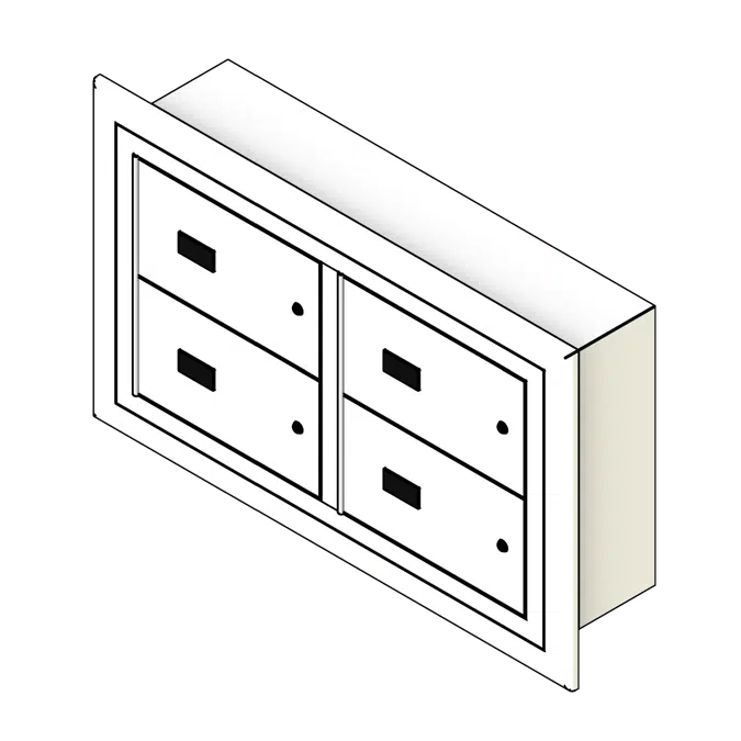 Wall Mounted Gun Metal Locker