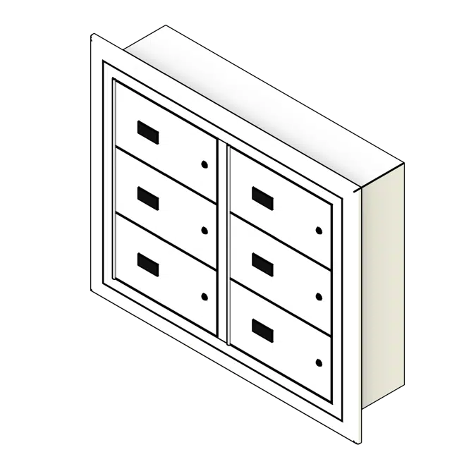 Wall Mounted Gun Metal Locker