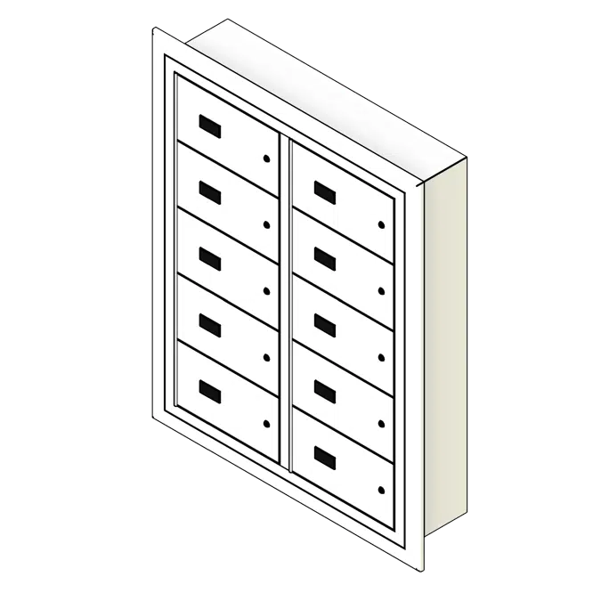 Wall Mounted Gun Metal Locker