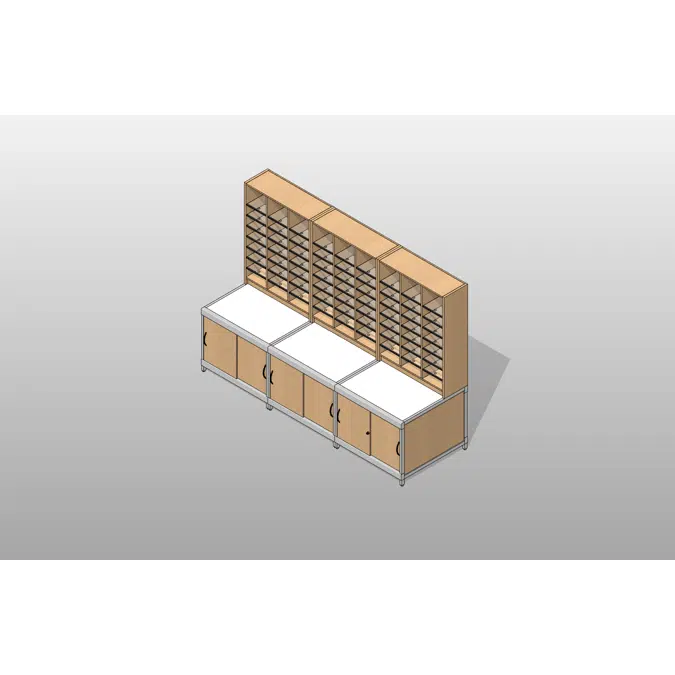 BIM objects - Free download! 09' Wide - Option 10 Mail Room | BIMobject