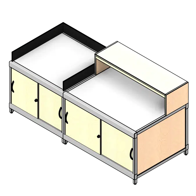 BIM objects - Free download! 07' Wide - Option 05 Mail Room | BIMobject