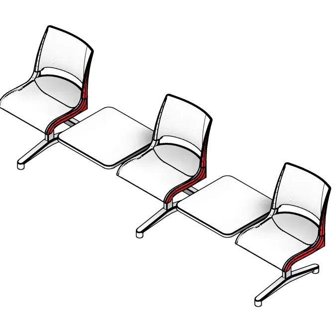 Tandem Polypropylene Seating