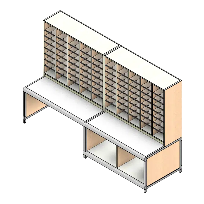 10' Wide - Option 01 Mail Room