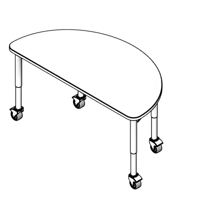 Image for Half Circle Table Classroom Table