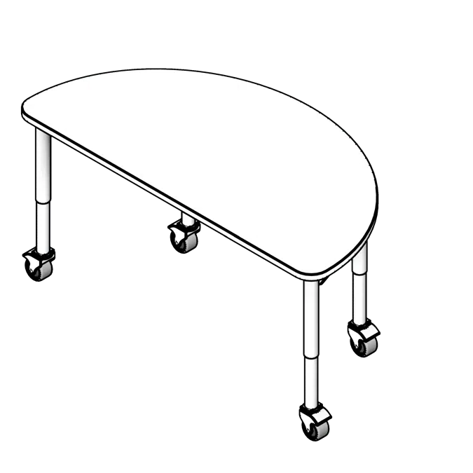 Half Circle Table Classroom Table