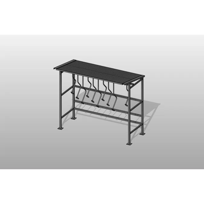 Compact Steel Bike Shelter