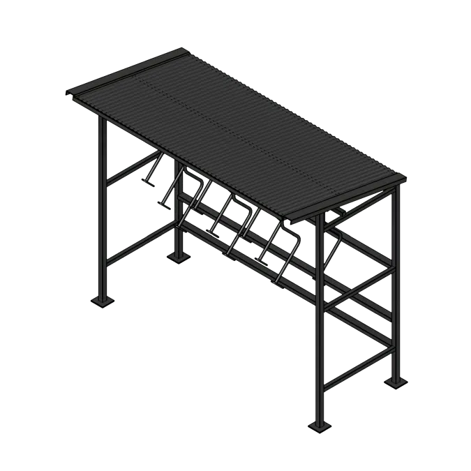 Compact Steel Bike Shelter