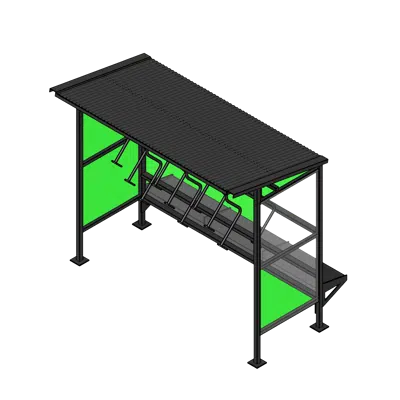 afbeelding voor Compact Steel Bike Shelter