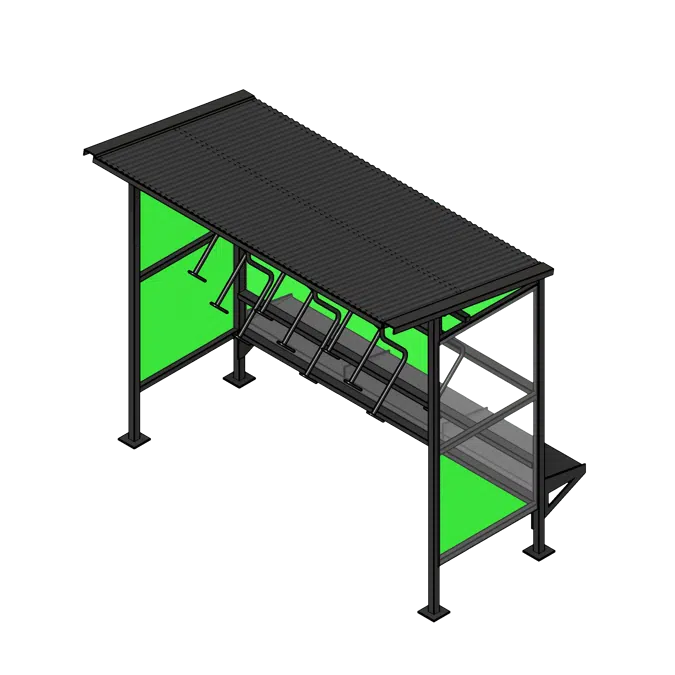 Compact Steel Bike Shelter