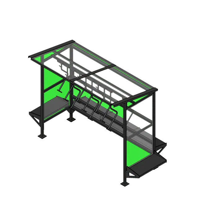 Compact Steel Bike Shelter