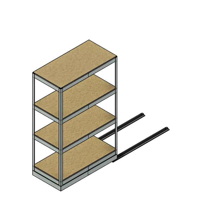 BIM-objektit - ilmainen lataus! Under Rack Pullout High Density ...