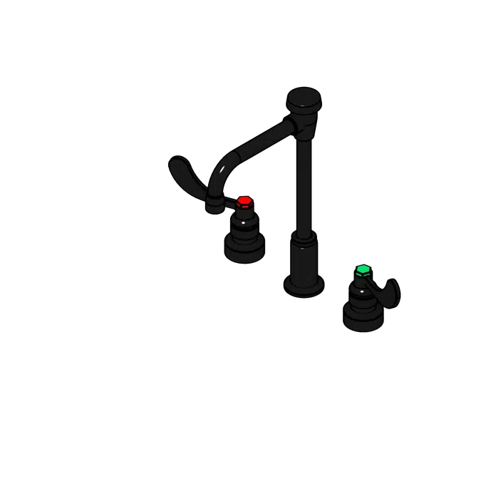 Laboratory Deck Mounted Chrome Plate Brass Faucet