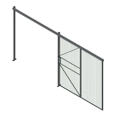 Image for Sliding Door Wire Partition