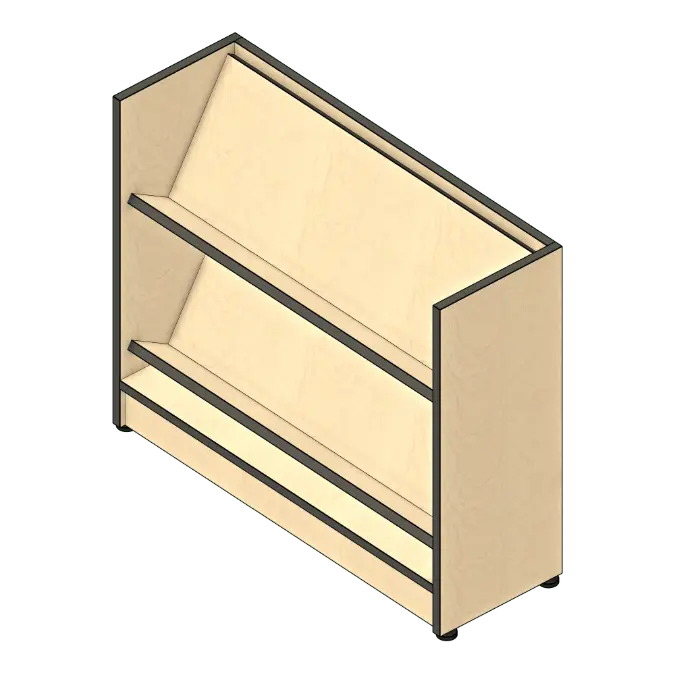 Angled Shelving Magazine Storage
