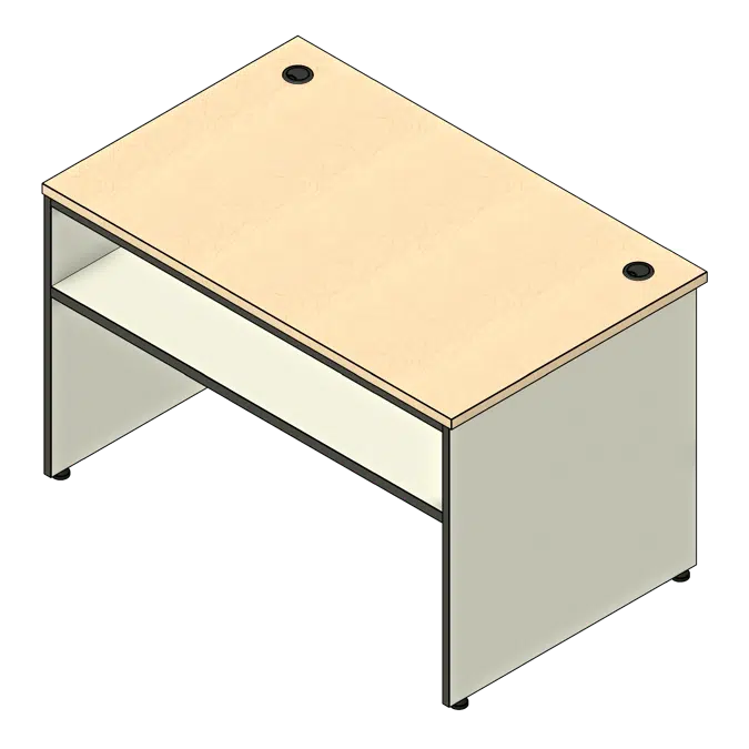 Rectangular Laminate Circulation Desk