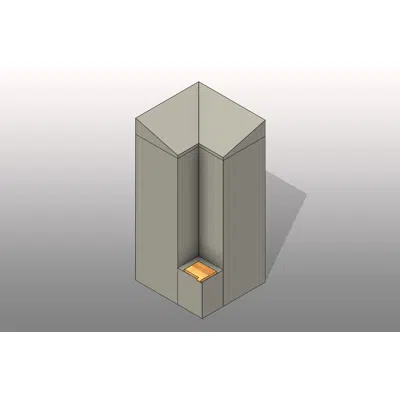 Image for Personal Storage Corner Filler Metal Locker