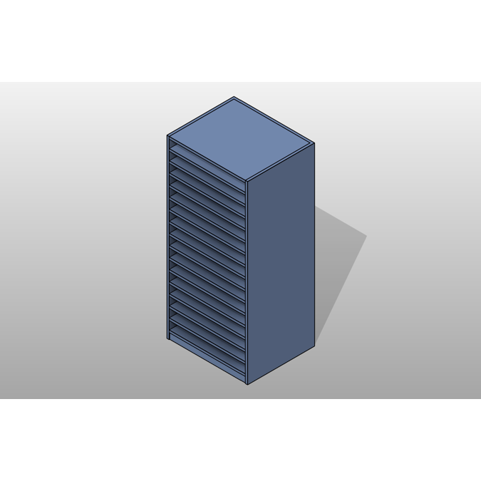 BIM objects Free download! Flat Shelves Blueprint Storage BIMobject