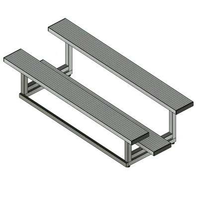 Imagem para Tiered Bench Metal Bleacher}
