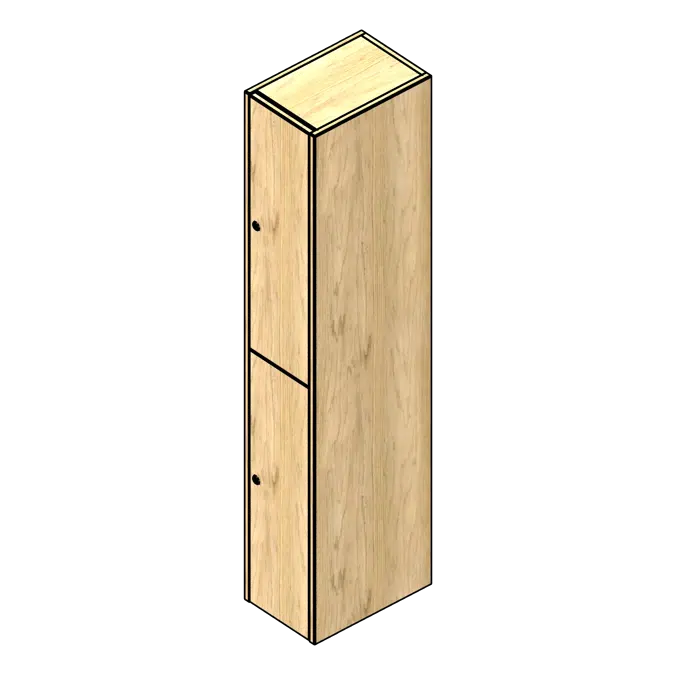 Tiered Club Wood Locker