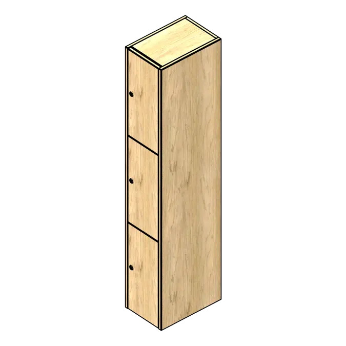 Tiered Club Wood Locker