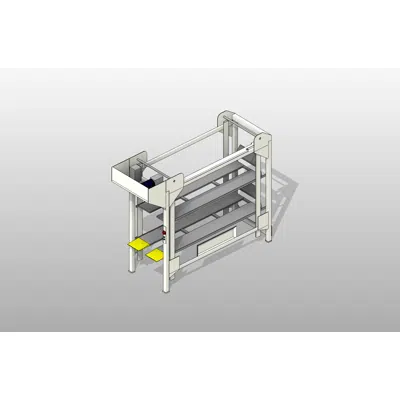 3 Position Stretcher Hospital Bed Lift图像