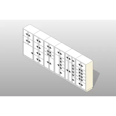 Image for 6 Columns-51 Total Openings Steel Evidence Locker