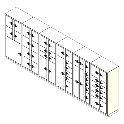 Image pour 6 Columns-51 Total Openings Steel Evidence Locker