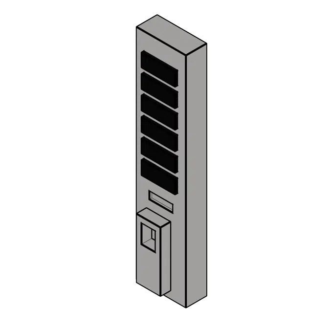 Vertical RFID or Keypad Battery Powered Lock