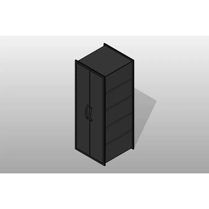 BIM objects - Free download! Extra deep storage cabinet SPIRIT  1900x1020x635mm
