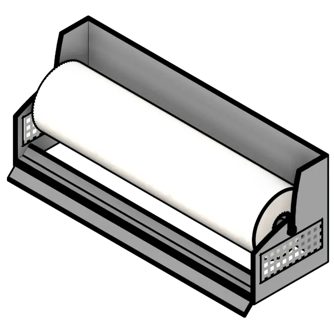 Paper Roll Wall Mounted Dispenser