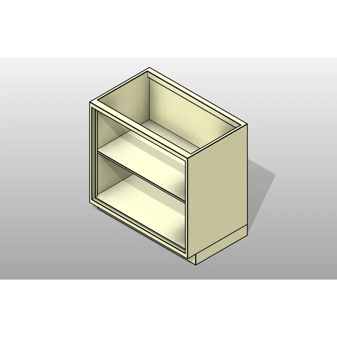 BIM objects - Free download! Open Steel Lab Base Cabinet | BIMobject