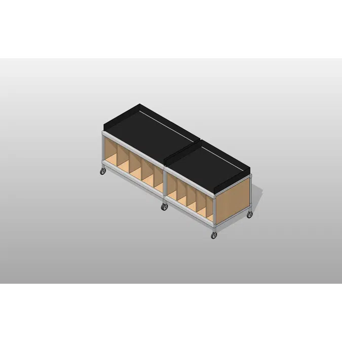 BIM objects - Free download! 09' Wide - Option 02 Mail Room | BIMobject