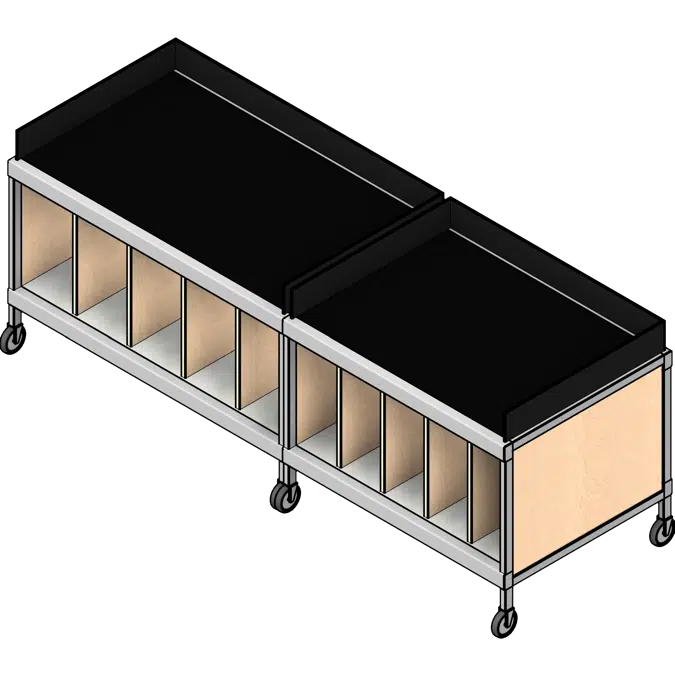 BIM objects - Free download! 09' Wide - Option 02 Mail Room | BIMobject