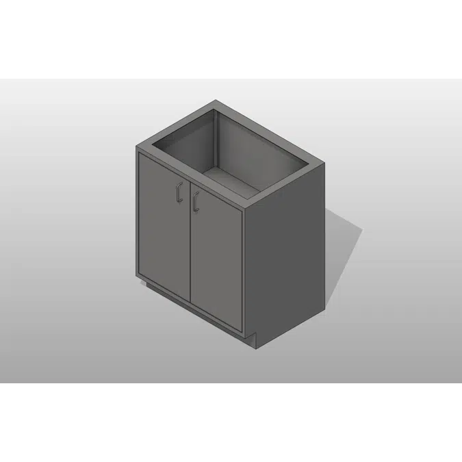 2 Door Stainless Steel Base Cabinet