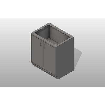 Image for 2 Door Stainless Steel Base Cabinet